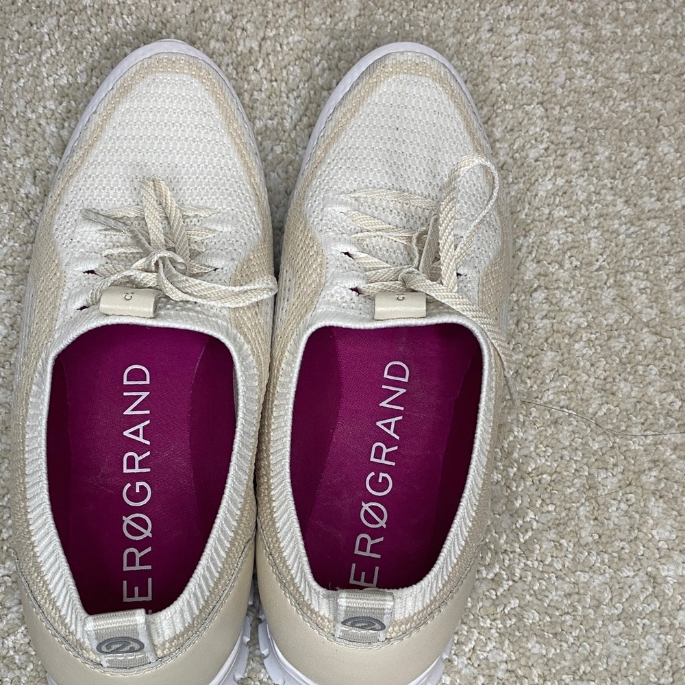 Cole Haan Women's Cream and White Sneakers Size 7B - Picture 5 of 14